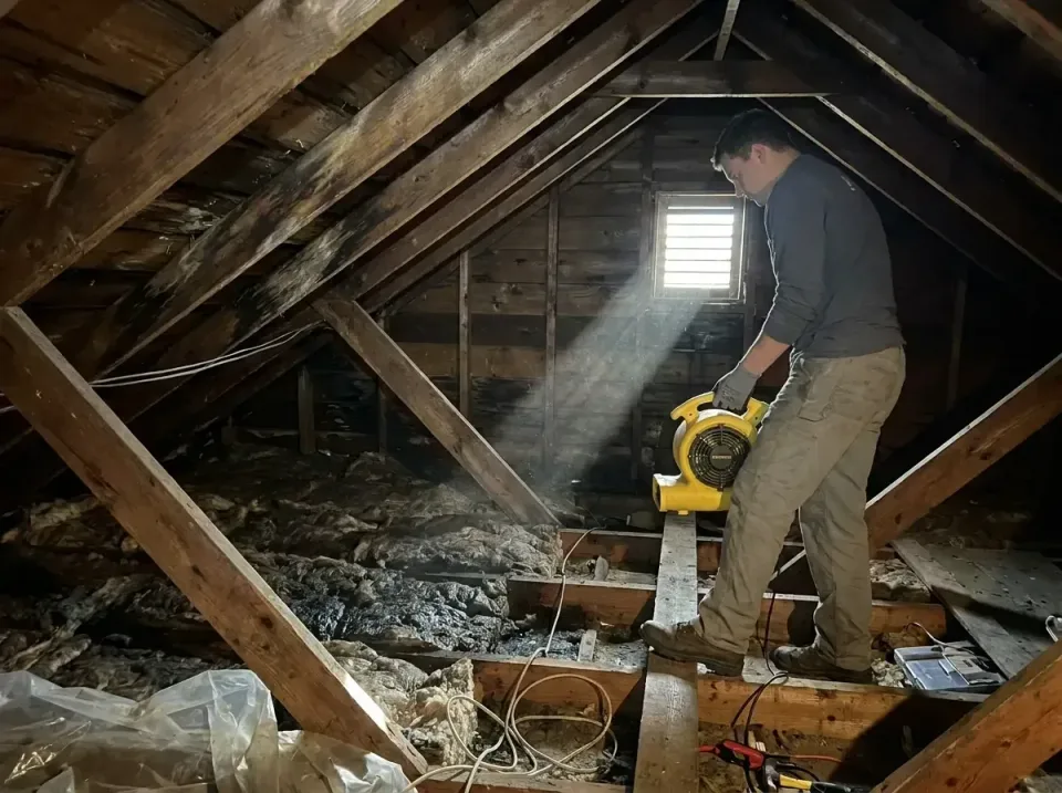 attic-water-damage-drying-proc-007 — frequently asked questions, Emergency Water Extraction & 24/7 Flood Response in Tilton…